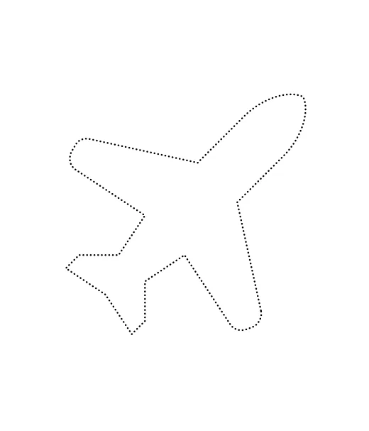 Avião de pontinhos