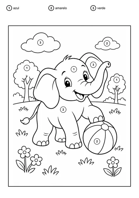 Pinte o elefante pelo código