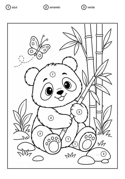 Pinte o panda pelo código