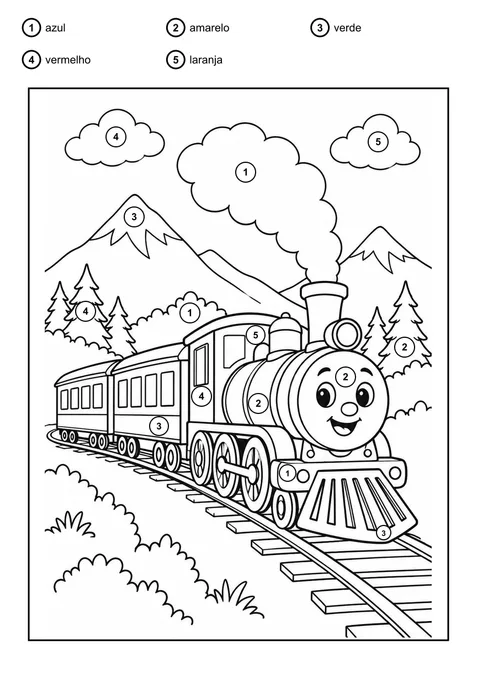 Pinte o trem pelo código