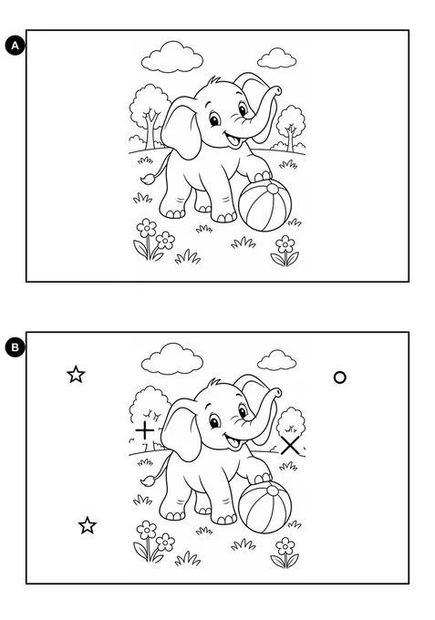 Diferenças no parque do elefante