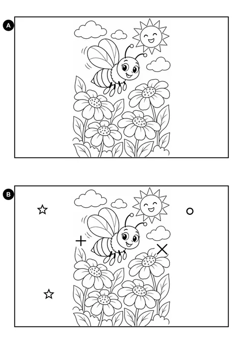 Diferenças no jardim da abelha