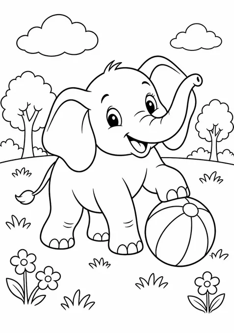 Elefante no parque