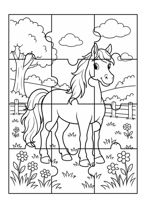 Quebra-cabeça do cavalo