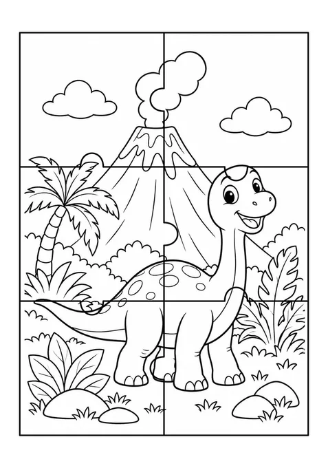 Quebra-cabeça do dinossauro