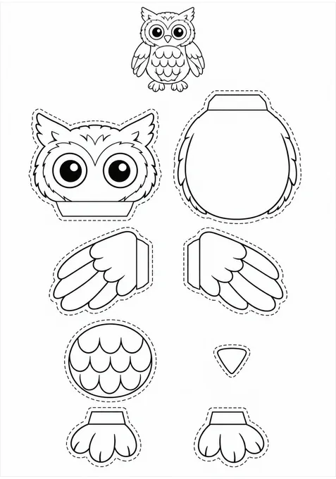 Corujas de papel · Difícil